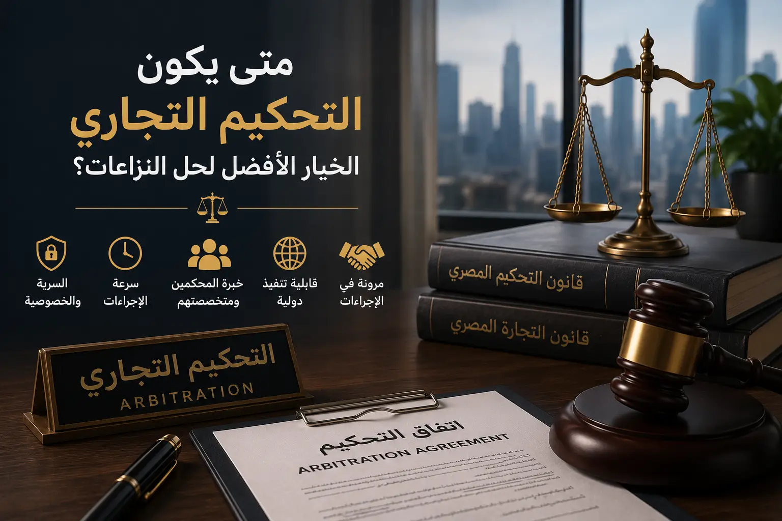 متى يكون التحكيم التجاري الخيار الأفضل لحل النزاعات؟